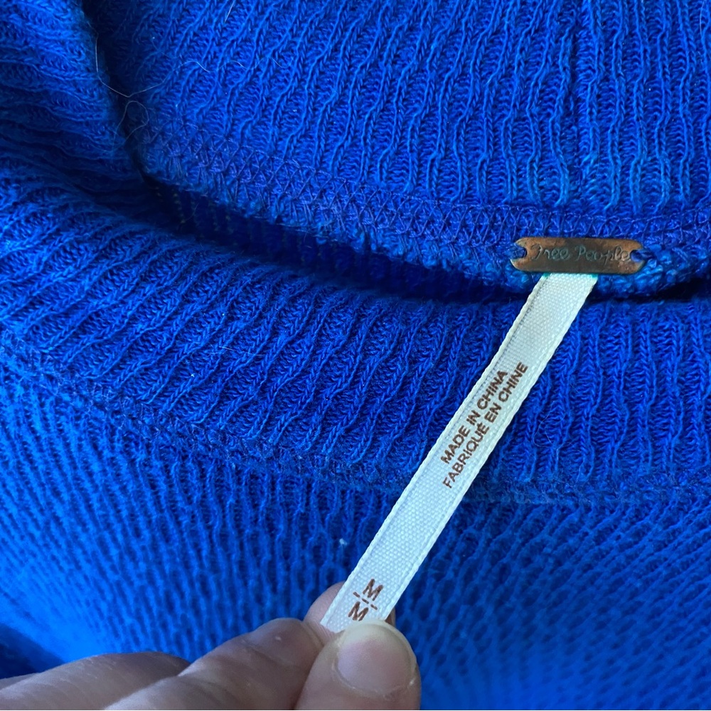 Free People | Blue Turtleneck - Picture 5 of 5